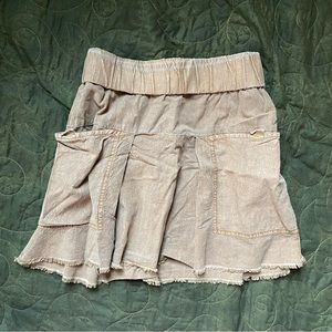 Free People high waisted cargo skirt